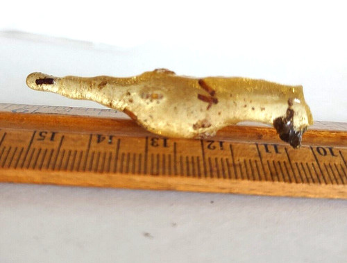 Small Bird Shaped Copal Amber Fossil With Insect and/or Plant Inclusions *2"