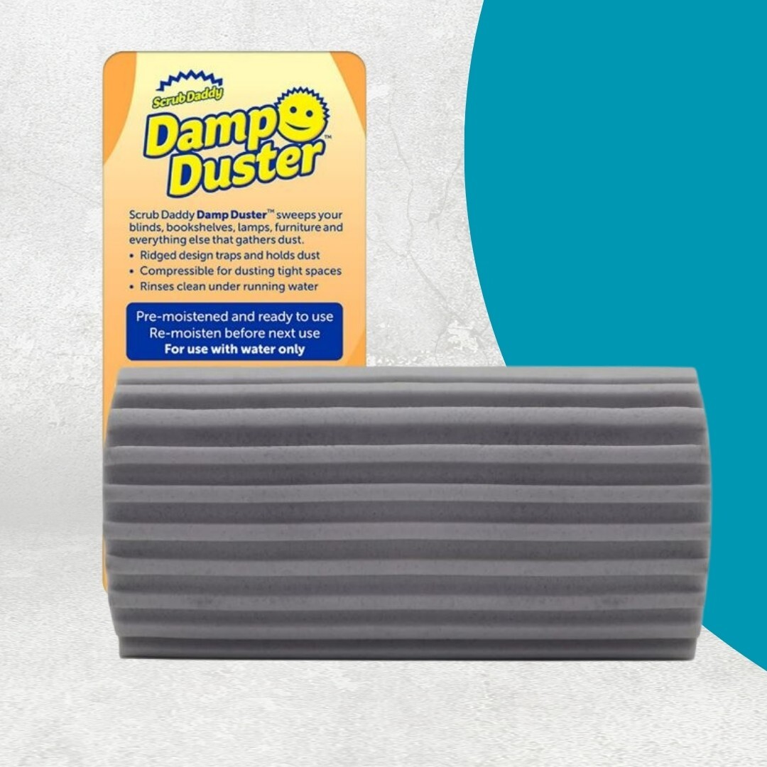 Scrub Daddy GREY Damp Duster Magical Sponge for cleaning eve