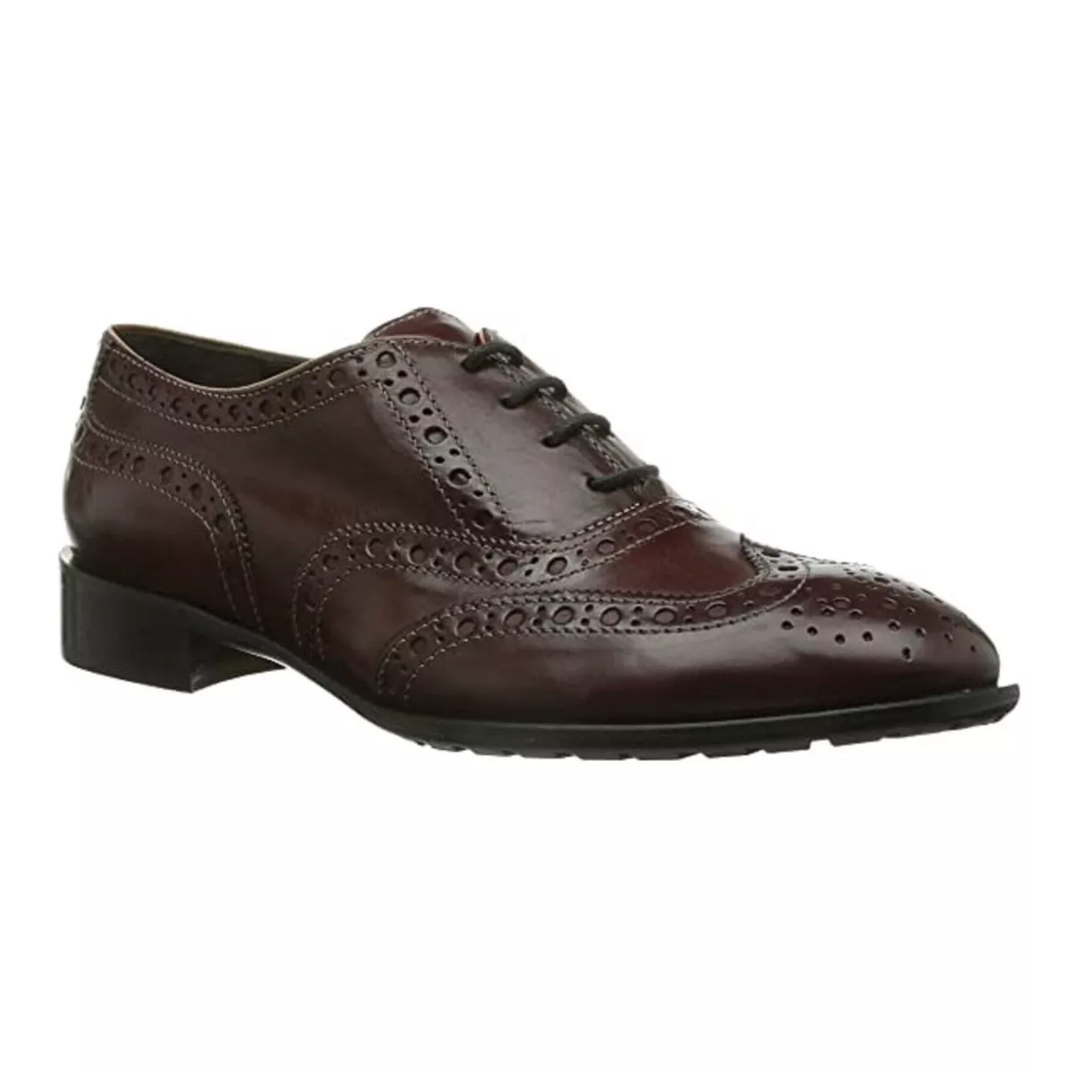 Accatino Ladies Italian Brown Leather Lace Up Oxford Brogues Size EU 38 UK 5