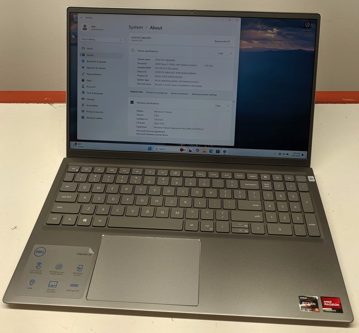【DELL大容量512GB SSD】inspiron15 5515ノートPC DELL Inspiron 15 5515 ノートPC DELL大容量512GB SSD】inspiron15