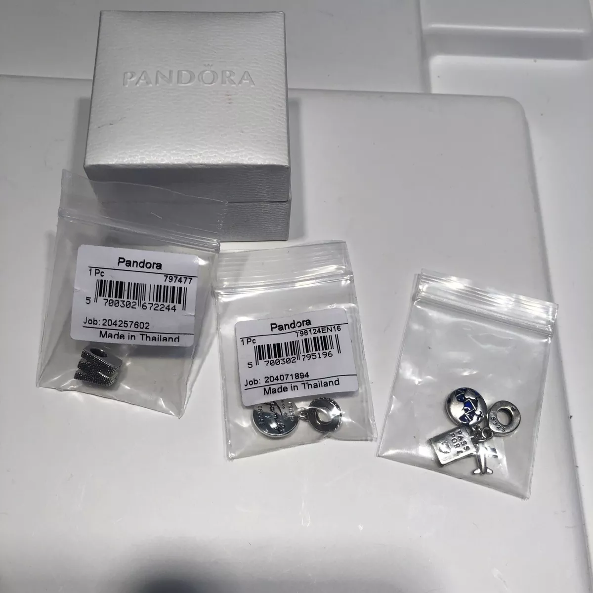 Authentic Pandora Charm Letter W Sterling Silver Bead 797477 798124 Friends