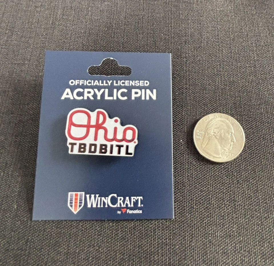 New Ohio State University Marching Band Pin. TBDBITL Script OHIO! 2025 Champs! - Image 4 of 4