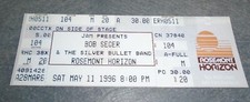 1996 BOB SEGER CONCERT TICKET ROSEMONT HORIZON CHICAGO GREAT CONDITION RARE