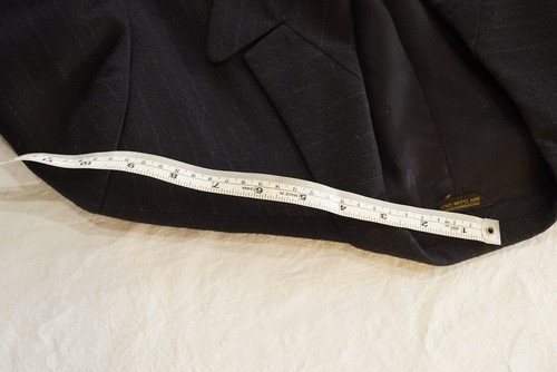 Daniel Hechter Mens Double Breasted Sport Coat 39R Wool Dark Gray Pinstripe Mob - 第 5/13 張圖片