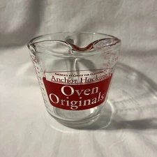 Vintage Anchor Hocking Oven Originals 16 Oz (2 Cup) Glass Measuring Cup B04