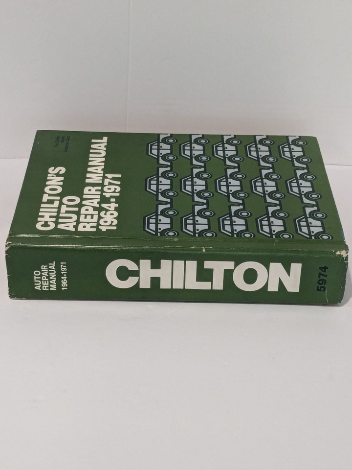 Chiltons Auto Repair Manual 19641971 Hard Cover Book Great Condition