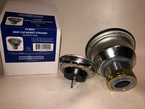 JONES STEPHENS S14004 Deep Cup Basket Strainer... Stainless Steel!!!! - Picture 3 of 10