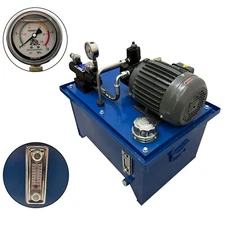 220V Small Electric Hydraulic Pump System Hydraulic Power Unit 750W 1000PSI