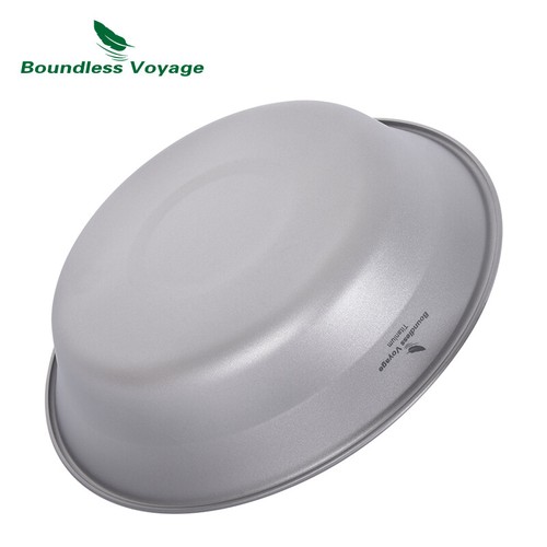 Titanium Pan Bowl Set with Carry Bag Outdoor Camping Dish Plate Tableware - Picture 3 of 9