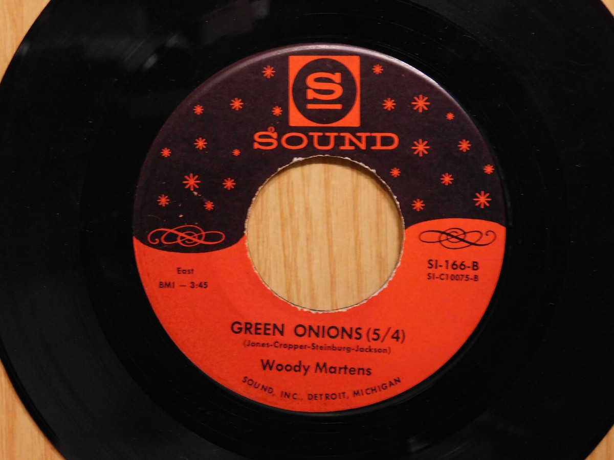 Woody Martens Jazz Inst 45 Night Train bw Green Onions on Sound