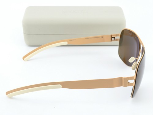 MYKITA Sonnenbrille No.1 Sun CLIFFORD Col094 62-12 Nude Brown Pilot M-L Germany - Picture 9 of 12