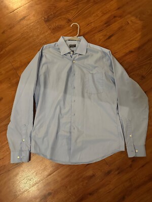 ARROW Oxford Shirt, Men's LARGE, Blue, Long Sleeve, 16 1/2, 36/37