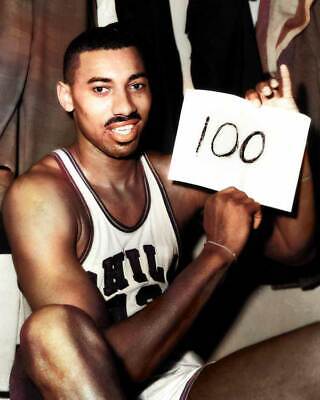 Wilt Chamberlain 100 Point Game 2 Card Collector Plaque w//8x10 Photo Vintage Photo