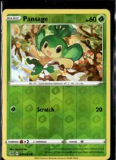 Pokemon Pansage 007/264 Fusion Strike Reverse Holo Common 3 Card Lot