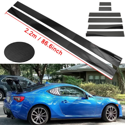 Carbon Fiber 86.6inch Side Skirt Extensions Rocker Panel For Toyota 86 / Subaru