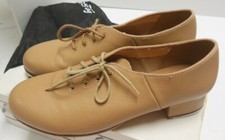 Bloch jazz tap shoes Techno tap S0301L size 11M mismatched laces TAN leather