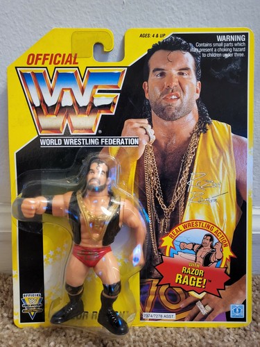 WWF Hasbro Series 7 Razor Ramon Yellow MOC WWE + c...