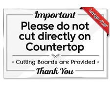 Essentials For Hosts - Protect Your Countertops: No Cutting Directly - 4x6 Ac...