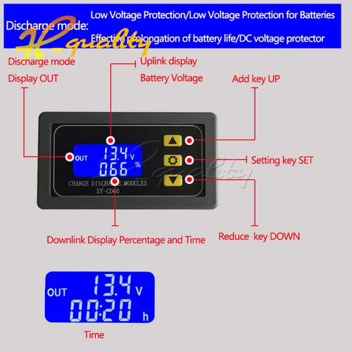DC 6-40V Battery Charger Discharger Module Undervoltage Protection - Picture 3 of 7