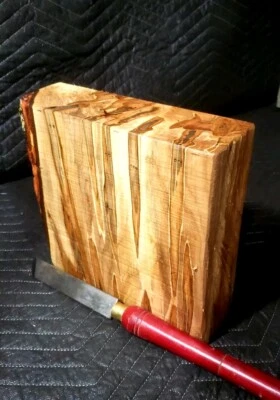 AMERICAN (1) ONE GIANT 12"x12"x3" AMBROSIA SPALTED MAPLE BOWL BLANKS/TURNING WOOD