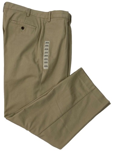 Eddie Bauer Classic Fit Linen/Cotton Blend Pants Men 36x28 Ivory