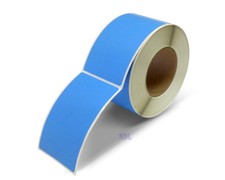 3 X 5 Rectangle Stickers 500 Permanent Labels Blue Fluorescent