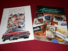 1991 Plymouth Sundance Brochure + 91 Chrysler Plymouth Accessories Catalog 2-4-1