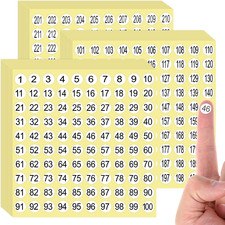 4500PCS Small Number Stickers 1-300, round 1 to 300 Numbered Stickers Self Adhes