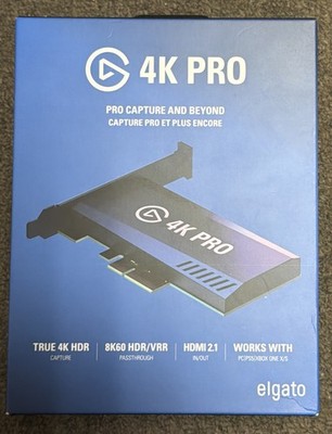 Elgato 4K Pro - Internal Capture Card (8K60 HDR/VRR) Passthrough...FREE S&H!!!
