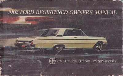 1962 Ford Galaxie Registered Owner Manuell Original Führung Victoria Sunliner