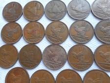 1928-1968 Ireland/Irish/Eire @ 19 Pre-Decimal Penny Coins - DATE RUN.