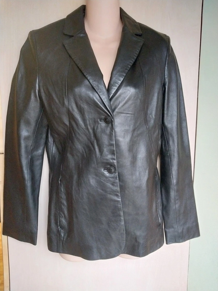 Giacca Ecopelle Kenneth Cole New York Donna - Taglia M - Nero - Cerniera
