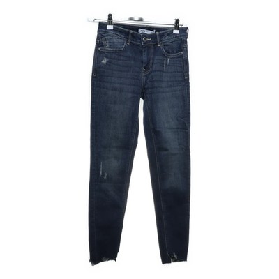 Zara, Jeans, Größe: 36, Blau, Baumwolle/Elasthan, Einfarbig, Denim, Damen #wjb
