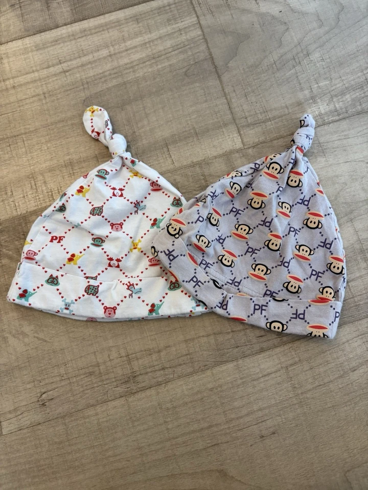 Lote de 2 sombreros de bebé Paul Frank talla única 2009 Foto 4 de 4