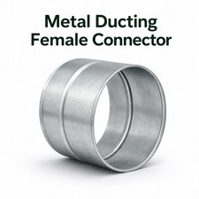 Metal Ducting Female Connector Coupler Joiner – Ventilation Fan HVAC Hydroponics
