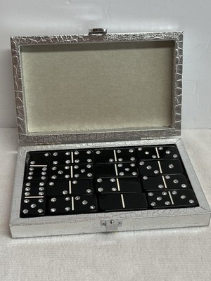 Z Galleries Jeweled Bling Dominos Set with case
