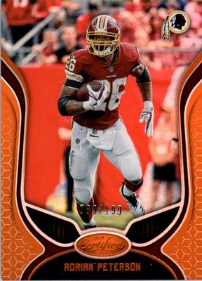 2019 Certified Mirror Orange #61 Adrian Peterson /199 - FB