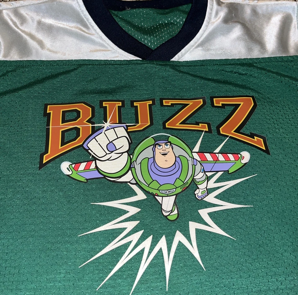 Buzz Lightyear Jersey Disney Toy Story boys size M 7/8 DS Athletics ** - Image 2 of 4