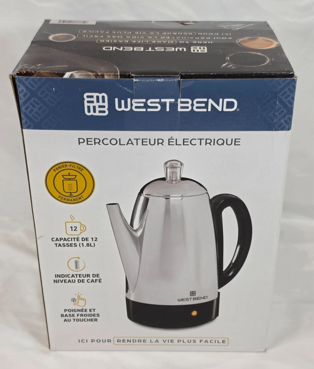 West Bend Percolators & Moka Electric Percolators Coffee Pots for