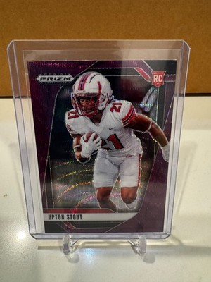 2025 Panini Prizm Draft Picks - Upton Stout #149 Purple Wave Prizm (RC)