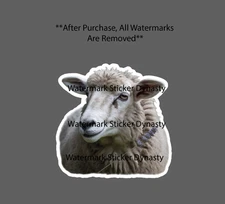 Sheep Sticker Waterproof Decal Animal Farm Farmhouse Wool Rural Milk Gift NEW
