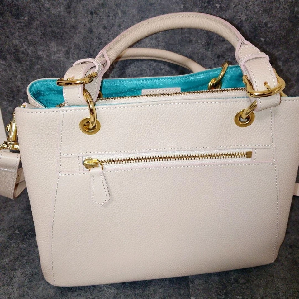 Samantha Thavasa Leather Shoulder Bag Near Mint Black Tote Authentic - Image 4 of 4