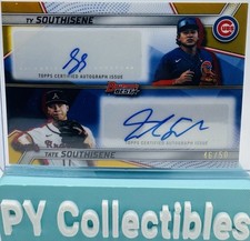2025 Bowman’s Best Ty Southisene & Tate Southisene Dual Auto /50 Cubs Braves🔥 