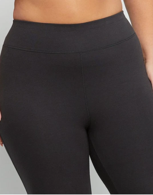 Леггинсы Hanes Just My Size женские эластичные джерси капри, 19,5 дюйма (плюс) черные - Изображение 4 из 4