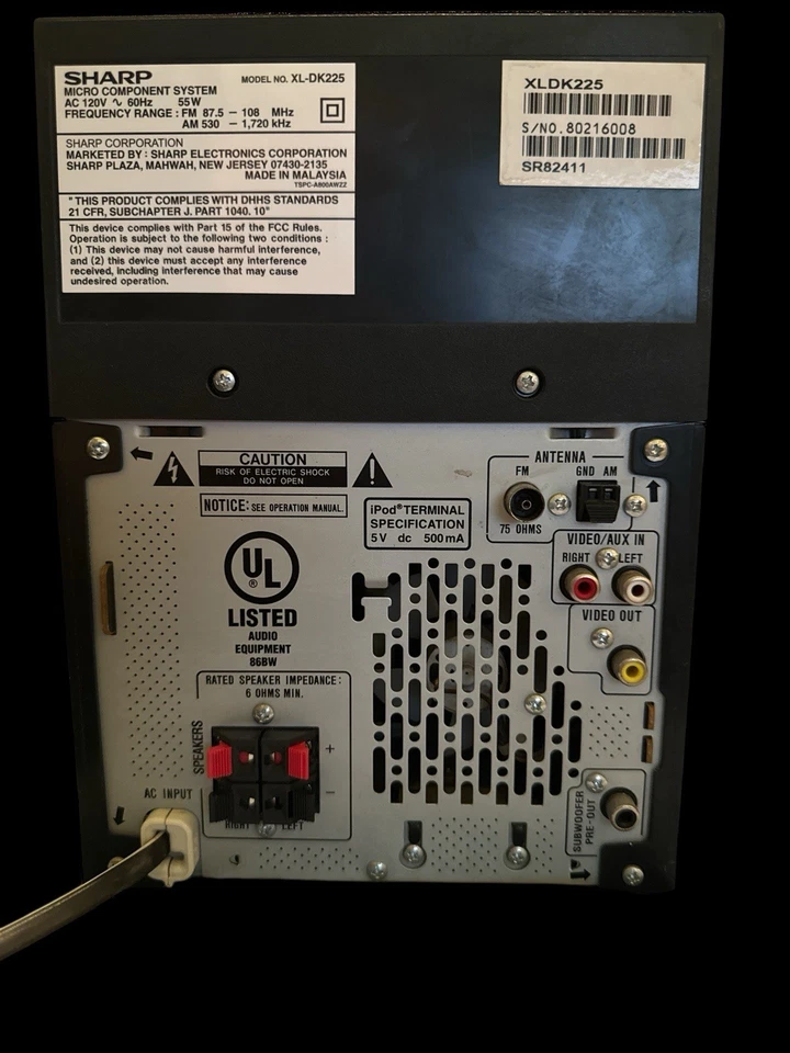 Sharp 5 Disc Changer MP3 Player PRISTINE Home Stereo Sound System Head Unit - Image 3 of 4