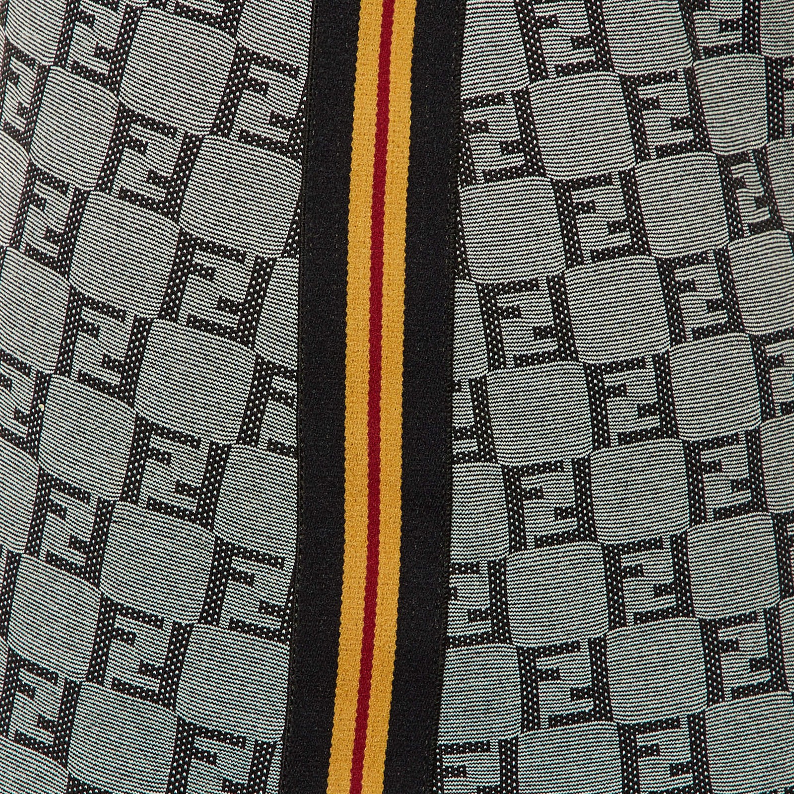 Fendi Mare Vintage Grey FF Logo Jersey Camisole Dress M thumbnail 5