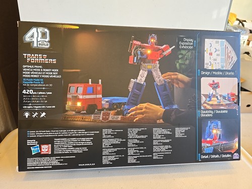 4D Build Transformers Optimus Prime 3D Model Kit with LED Lights - SEALED NEW - Picture 7 of 7