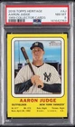2018 TOPPS HERITAGE 1969 COLLECTOR CARDS #AJ AARON JUDGE PSA 8