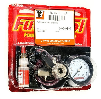 #ad HARLEY FUEK PRESSURE CHECK GAUGE TOOL FOR EFI TWIN CAM 2001 UP VTWIN 16 0591 Y2 $173.99