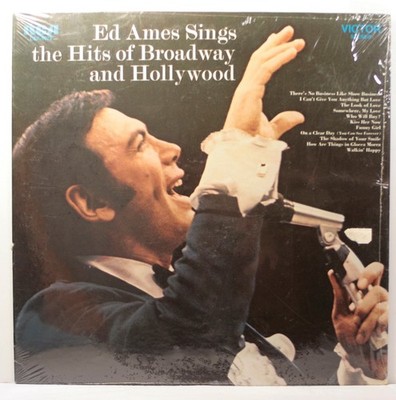 2 LP LOT Ed Ames Hits of Broadway and Hollywood [NM ] & My Cup Runneth Over [VG+